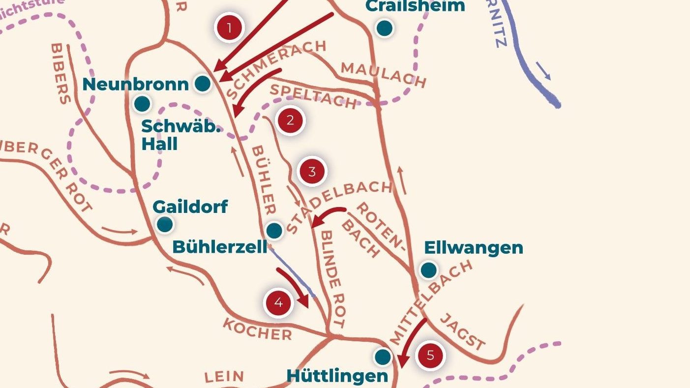 Als Jagst, Kocher und Bühler noch zur Donau flossen